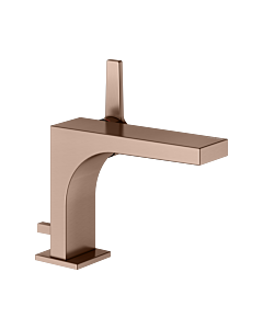 KEUCO Edition 11 single lever washbasin mixer 110, 51104290000 with pop-up waste set, brushed rose gold