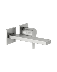 KEUCO Edition 11 single lever washbasin mixer 51116210200 concealed, 2-hole, projection 19.7 cm, stainless steel finish