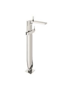 Keuco Edition 11 Wannenarmatur 51127050100 bodenstehend, Ausladung 291mm, Nickel gebürstet