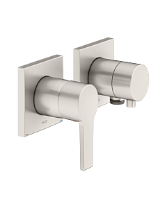 Keuco Edition 11 shower fitting 51151051122 brushed nickel, 2 Verbraucher , concealed installation, with wall connection bend