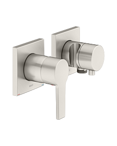 Keuco Edition 11 shower fitting 51151051222 brushed nickel, 2 Verbraucher , with wall elbow and shower holder