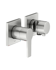 KEUCO Edition 11 single lever mixer set 51151211222 for 2 Verbraucher , with hose connection and shower holder, stainless steel finish