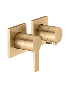 KEUCO Edition 11 single lever mixer set 51151251122 for 2 Verbraucher , with hose connection, brushed brass