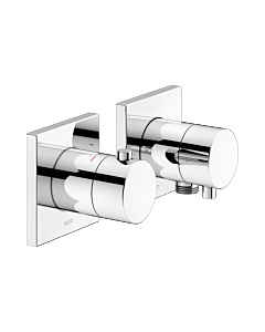 Keuco Edition 11 shower thermostat 51153011122 chrome, concealed installation, 2 Verbraucher , with wall connection elbow