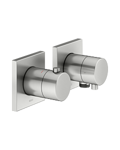KEUCO Edition 11 thermostatic mixer set 51153211122 for 2 Verbraucher , with hose connection, stainless steel finish