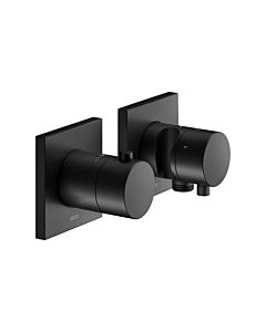 Keuco Edition 11 shower thermostat 51153371232 matt black, 3 Verbraucher , concealed installation, with wall connection bend and shower holder