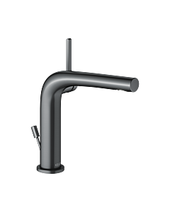 Keuco Edition 400 basin mixer 51502130000 projection 153mm, with pop-up waste, brushed black chrome