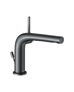 Keuco Edition 400 mitigeur lavabo 51504130002 projection 153mm, avec garniture de vidage , chrome noir brossé