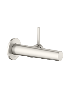 Keuco Edition 400 basin mixer 51516050101 brushed nickel, concealed installation, projection 165 mm