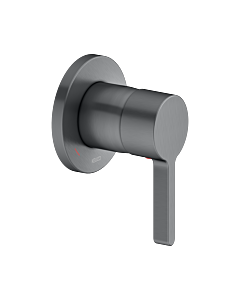 Keuco Edition 400 robinet de douche 51551130001 chrome noir brossé, installation encastrée