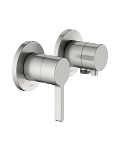 KEUCO Edition 400 mitigeur monocommande 51551211121 pour 2 Verbraucher , avec raccord de tuyau, finition inox