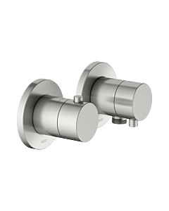 KEUCO Edition 400 kit de raccords de thermostat 51553211121 pour 2 Verbraucher , avec raccord de tuyau, finition inox