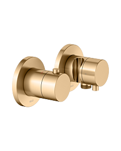 KEUCO Edition 400 thermostatic mixer set 51553251221 for 2 Verbraucher , with hose connection and shower holder, stainless steel finish