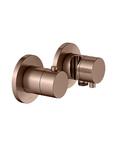 KEUCO Edition 400 thermostatic mixer set 51553291221 for 2 Verbraucher , with hose connection and shower holder, stainless steel finish