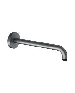 Keuco bras de douche 51688130300 chrome noir brossé, saillie 312 mm, pour raccordement mural G 2000 / 2