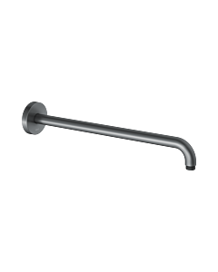 Keuco bras de douche 51688130400 chrome noir brossé, saillie 462 mm, pour raccordement mural G 2000 / 2