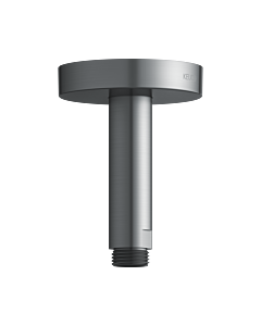 Keuco arm 51689130100 brushed black chrome, projection 100 mm, for ceiling connection G 2000 / 2