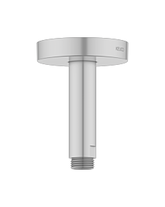 Keuco bras de douche 51689170100 finition aluminium, saillie 100 mm, pour raccordement au plafond G 2000 / 2