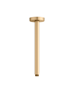 KEUCO Universal Brausearm 51689250300 Ausladung 300 mm, messing gebürstet, Deckenanschluss, Rosette rund