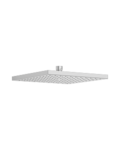 Keuco shower 53086170100 aluminum finish, 250 x 250 mm, angular