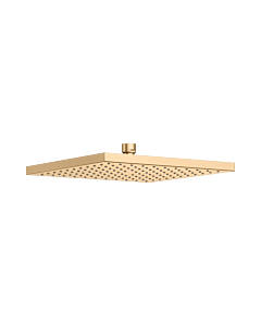 KEUCO Universal shower head 53086250100 250 x 250 mm, brushed brass, square, plastic shower
