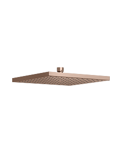 KEUCO Universal Kopfbrause 53086290100 250 x 250 mm, rotgold gebürstet, eckig, Kunststoffbrause