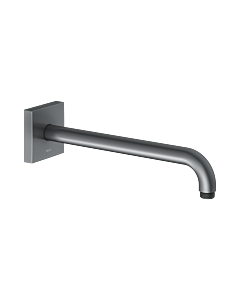 Keuco Brausearm 53088130302 Schwarzchrom gebürstet, Ausladung 312 mm, für Wandanschluss G 1/2