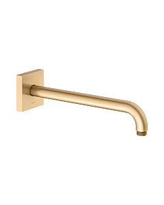 KEUCO Universal shower arm 53088250302 projection 300 mm, brushed brass, wall connection, square rosette