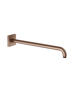 KEUCO Universal shower arm 53088290402 projection 450 mm, brushed rose gold, wall connection, square rosette