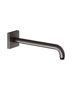KEUCO Universal Brausearm 53088350302 Ausladung 300 mm, titanschwarz gebürstet, Wandanschluss, Rosette eckig
