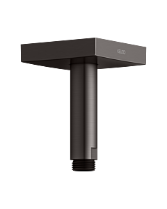 KEUCO Universal shower arm 53089350102 projection 100 mm, titanium black brushed, ceiling connection, square rosette