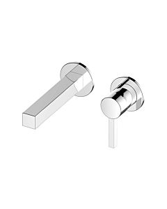 Keuco Edition 90 2-hole wall-mounted basin mixer 59016010202 projection 246 mm, concealed installation, without pop-up waste, chrome-plated