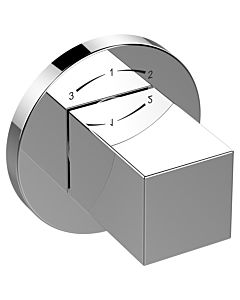 Keuco Edition 90 3-way diverter 59048010001 Flush mounting, square handle, round rosette, chrome-plated
