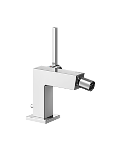 Keuco Edition 90 Square bidet mixer 59109010000 projection 113mm, with pop-up waste, chrome-plated
