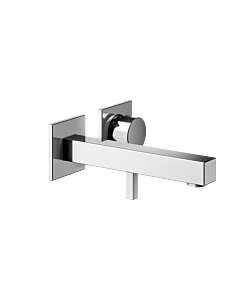Keuco Edition 90 Square wall-mounted basin mixer 59116010200 concealed installation, chrome-plated, without pop-up waste, projection 200 mm