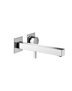 Keuco Edition 90 Square wall-mounted basin mixer 59116010202 concealed installation, chrome-plated, without pop-up waste, projection 246 mm