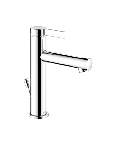 Keuco IXMO Pure Waschtischarmatur 59501011001 Ausladung 125mm, mit Ablaufgarnitur, Rosette rund, verchromt