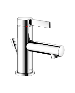 Keuco IXMO Pure Waschtisch-Einhebelmischer 59504011000 Ausladung 90mm, mit Ablaufgarnitur, verchromt