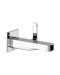 Keuco Ixmo single lever basin mixer 59516010302 projection 165 mm, chrome-plated, wall mounting, square rosette