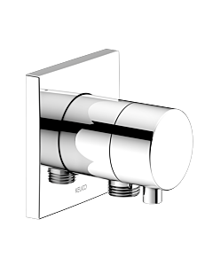 Keuco IXMO Absperrventil 59541011102 mit Schlauchanschlussl, eckig, chrom