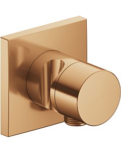 Keuco IXMO Pure robinet d&#39;arrêt 59541030202 bronze brossé, encastré, carré, raccord de tuyau/support de douche