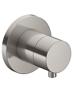 Keuco IXMO Comfort shut-off valve 59541051001 brushed nickel, flush-mounted installation, round, for 1 Verbraucher