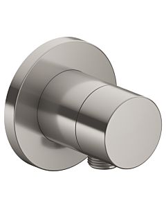 Keuco 59541070101 Concealed shut-off valve, hose connection, Pure handle, round, stainless steel finish