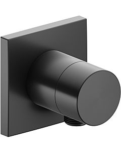 Keuco IXMO Pure Absperrventil 59541130102 Schwarzchrom gebürstet, Unterputz Montage, eckig, Schlauchanschluss, für 1 Verbraucher