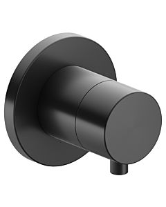 Keuco trim set 59541131001 brushed black chrome, concealed shut-off valve, handle Comfort , round