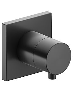 Keuco trim set 59541131002 brushed black chrome, concealed shut-off valve, handle Comfort , angular