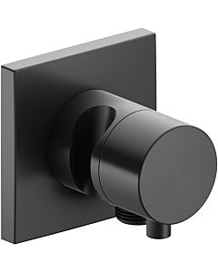 Keuco IXMO Comfort concealed valve 59541131202 brushed black chrome, flush-mounted installation, square, hose connection/shower holder