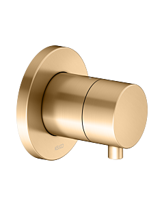 KEUCO IXMO trim kit 59541251001 brushed brass, concealed shut-off valve, round, for 1 Verbraucher