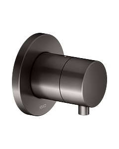 KEUCO IXMO trim kit 59541351001 titanium black brushed, concealed shut-off valve, round, for 1 Verbraucher
