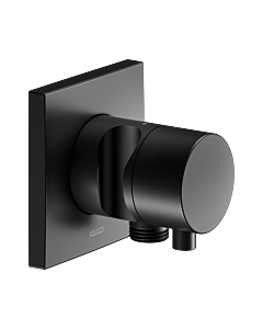 Keuco IXMO Comfort final assembly set 59541371202 matt black, concealed shut-off valve, square, hose connection/shower holder